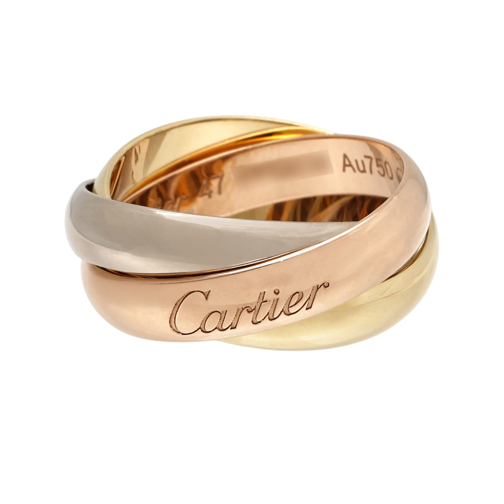 Cartier Trinity Classical Ring Tri-Gold B4052700