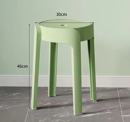 Nordic Plastic Stool Premium Designer Cafe Chair Restaurant Dining Chair Kerusi Makan Stackable Stack