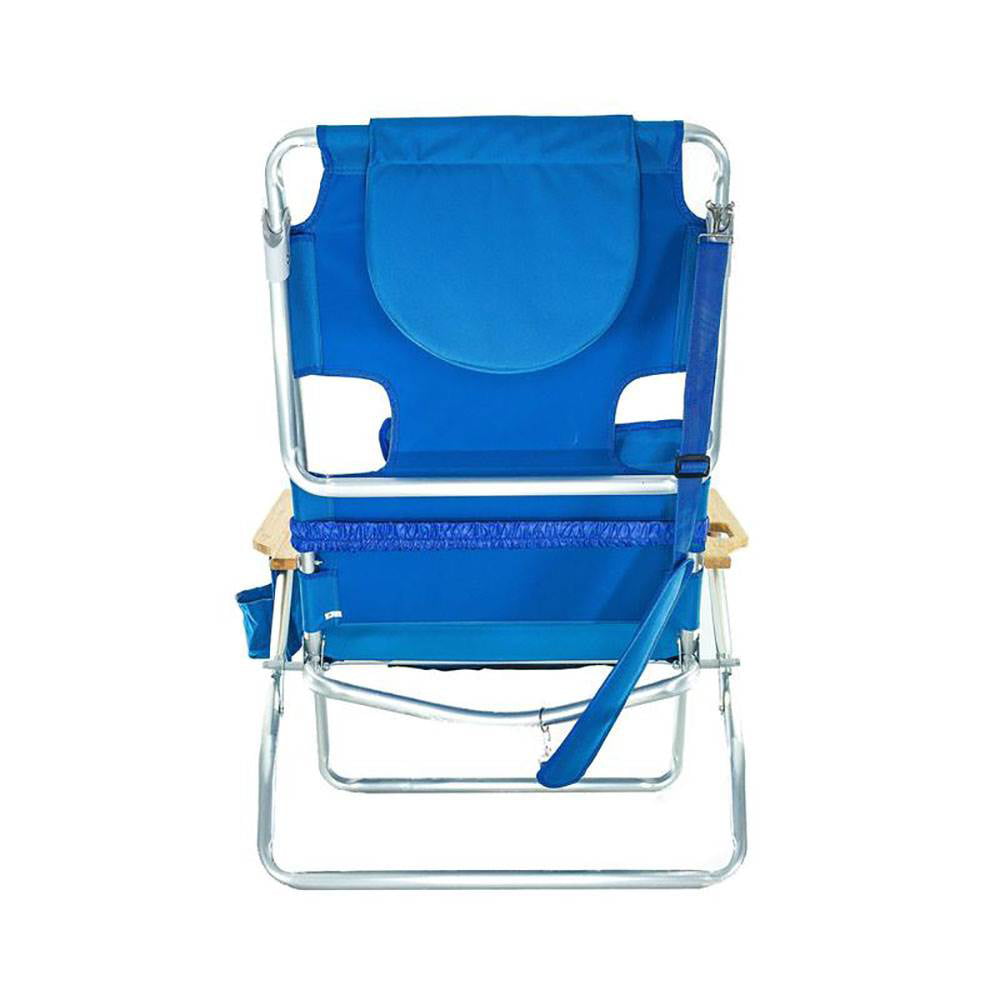 Ostrich Reclining Aluminum Beach Chair – Blue