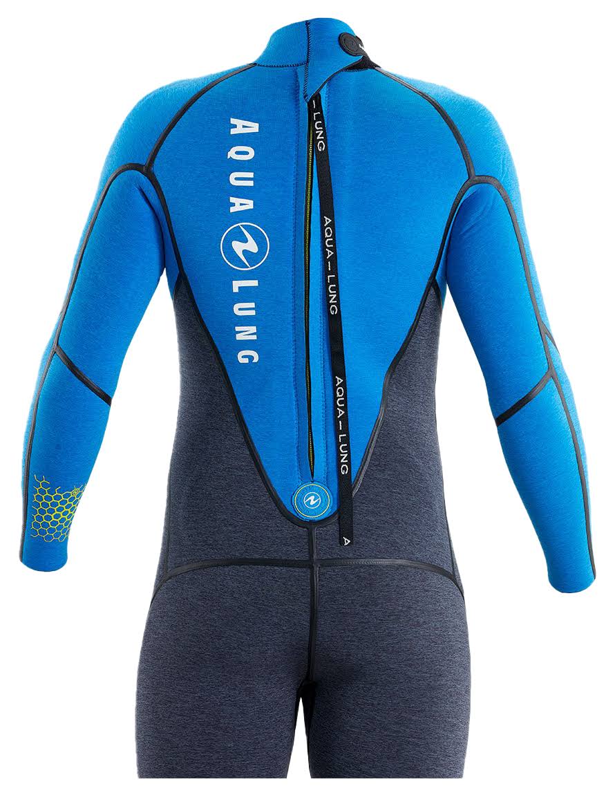 Aqua Lung Men&s 3mm Aquaflex Wetsuit Grey/Blue / 2XL