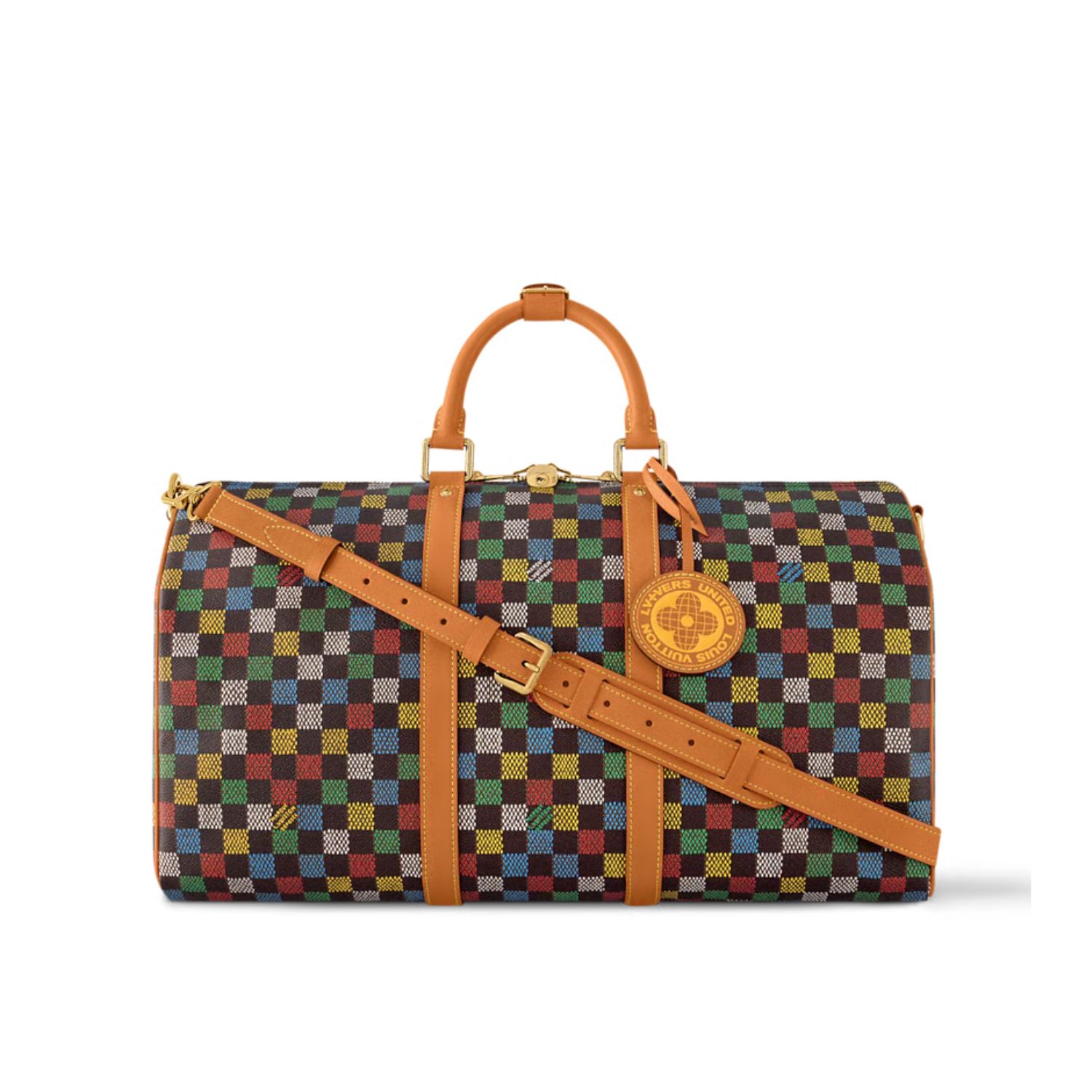 Louis Vuitton Keepall Bandoulière 50 Damier Ebene Canvas – Men Bags 50cm N00170