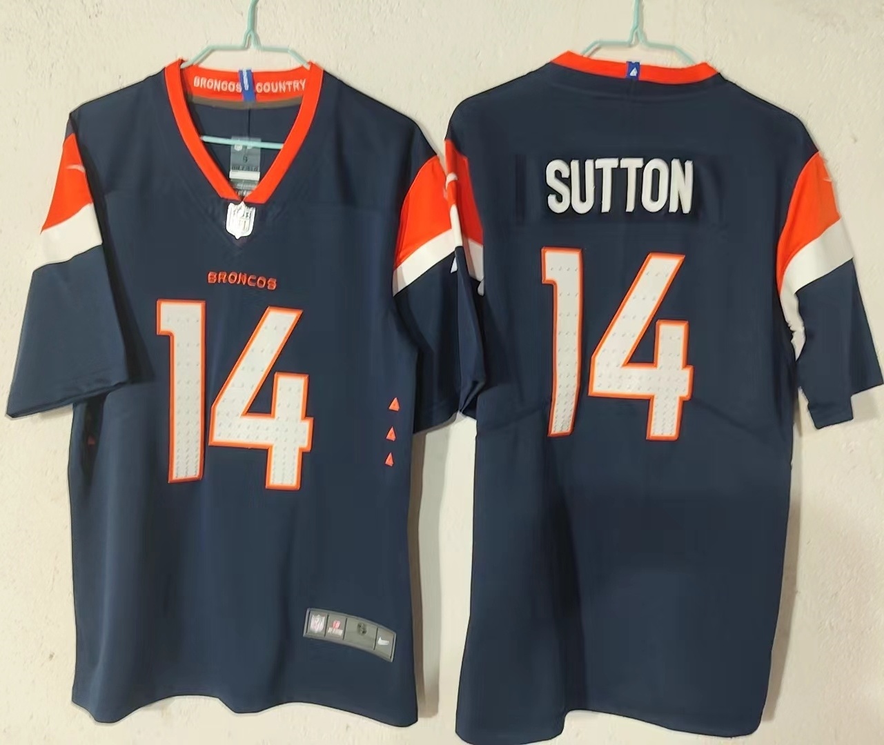 Men's Denver Broncos Courtland Sutton #14 Navy Team Game Jersey