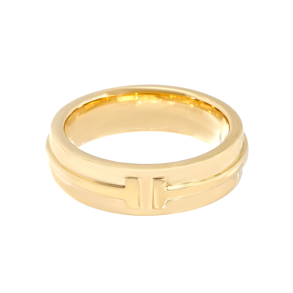 Tiffany & Co. Tiffany T Narrow Ring 18K Yellow Gold Diamond