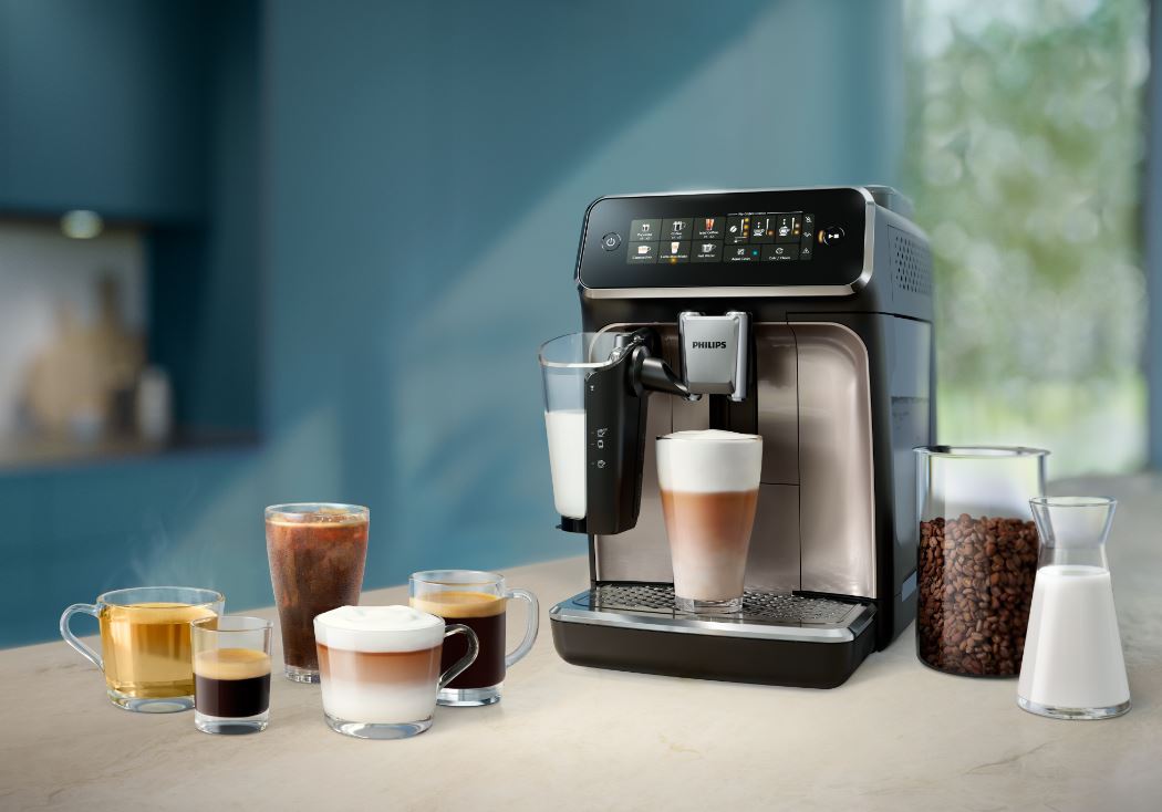 Philips 3300 Fully Automatic Espresso Machine with LatteGo Milk Frother - Silver