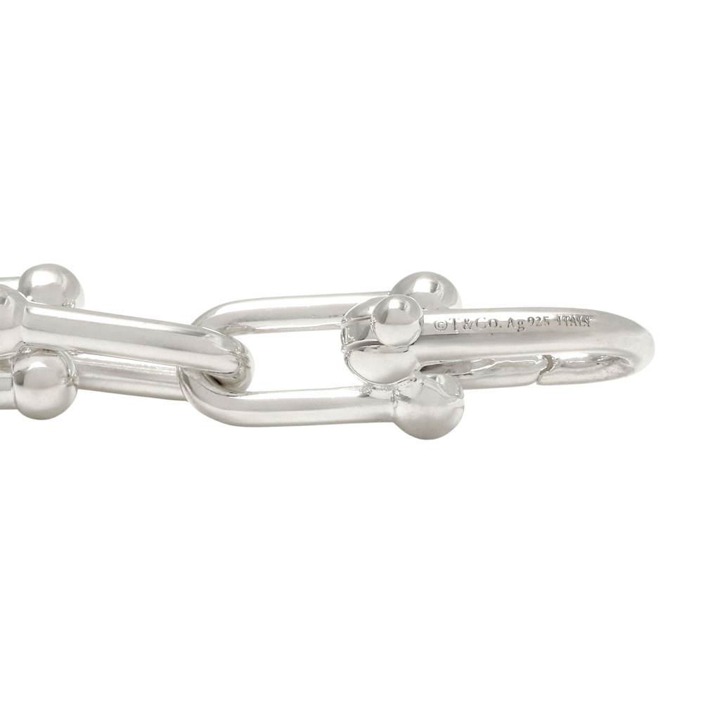 Tiffany & Co. Hardware Graduated Link Necklace Sterling Silver 60153092