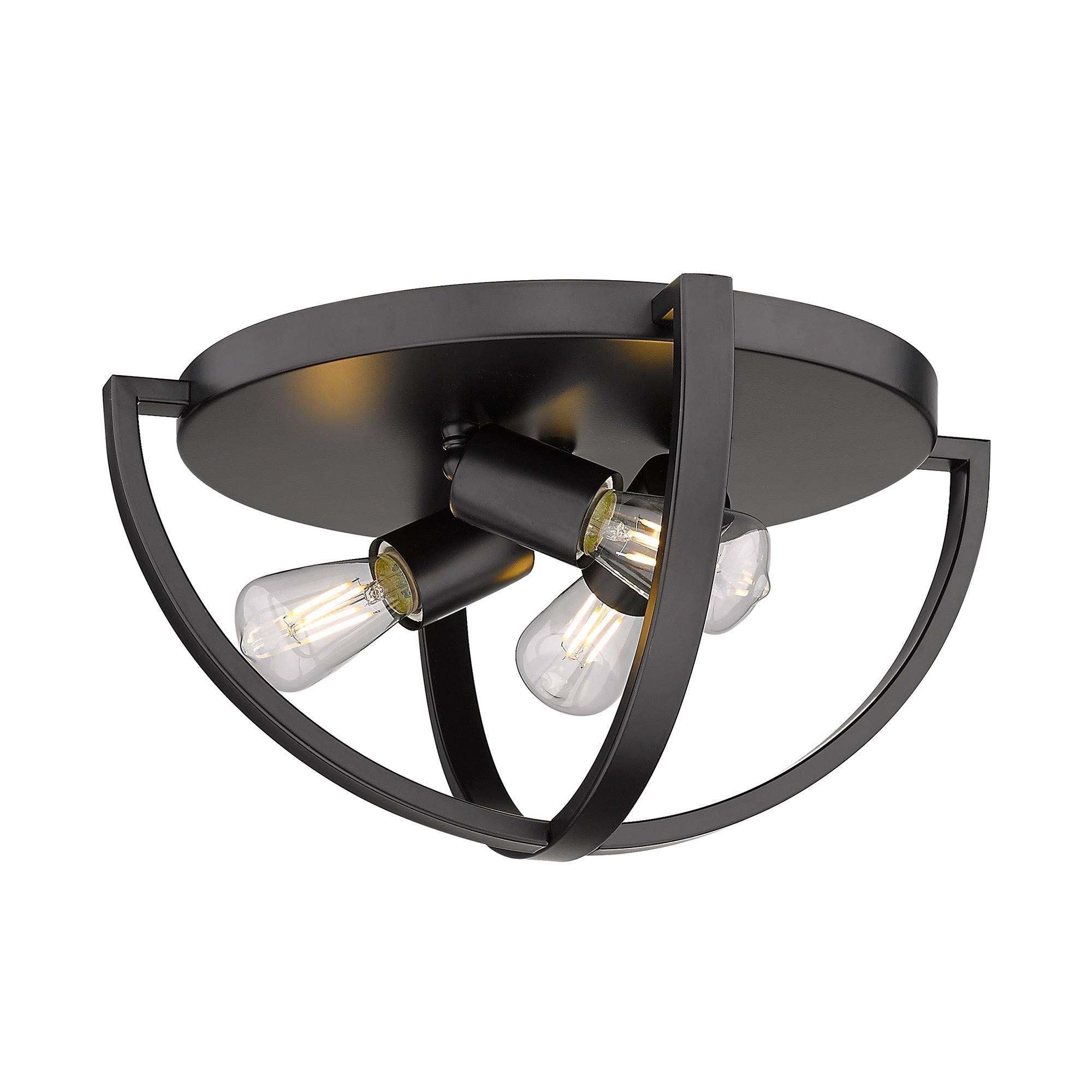 Golden Lighting 3167-FM15 OG Colson Flush Mount, Olympic Gold