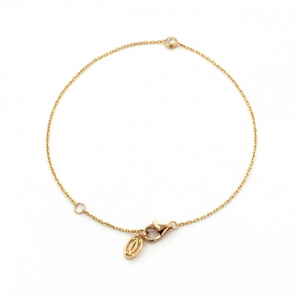 Cartier Damour (diamant Leger) Bracelet 18K Rose Gold Diamond
