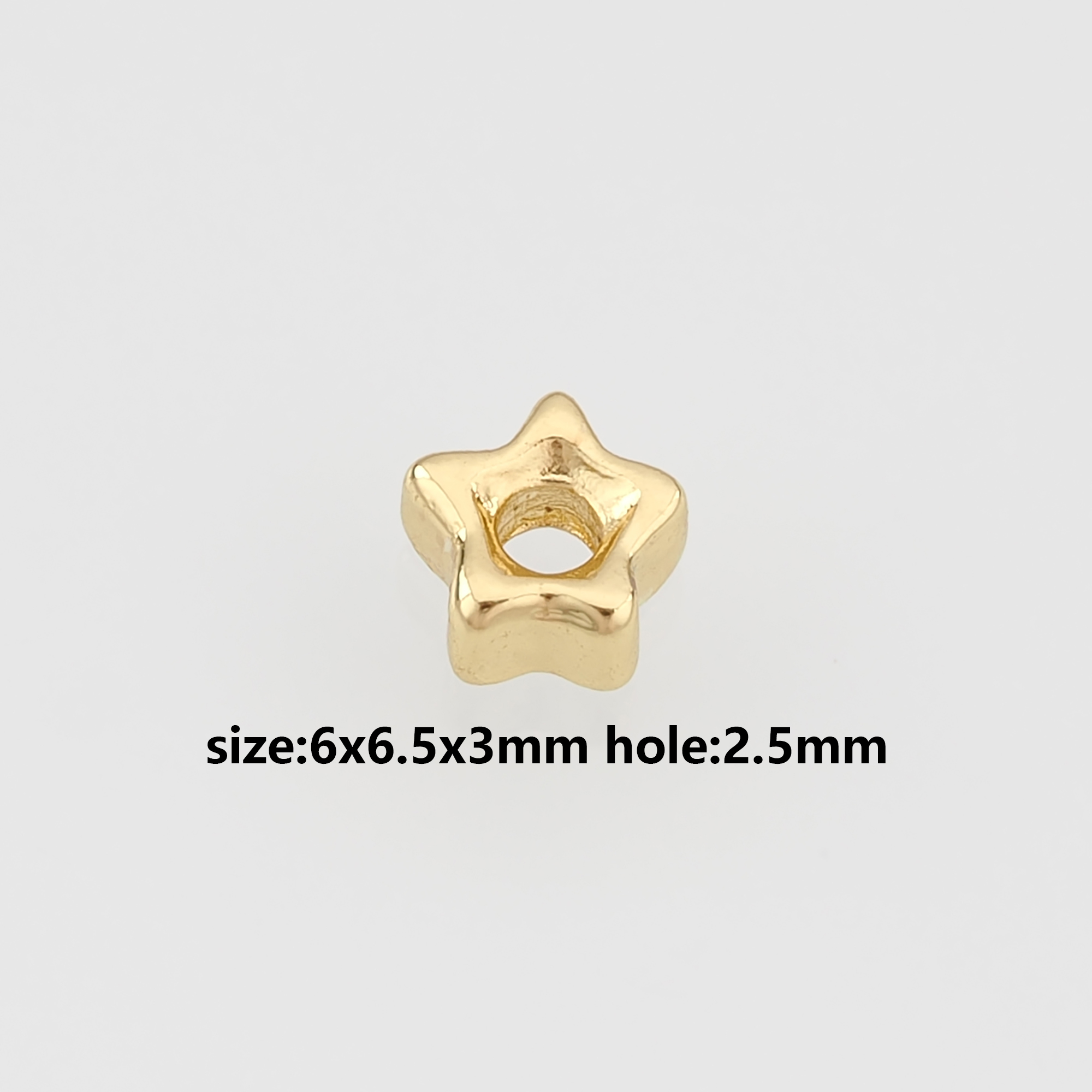10Pcs 18K Gold Filled Star Spacer Beads,Celestial Spacer Beads,Necklace And Bracelet Making,DIY Jewelry Supply
