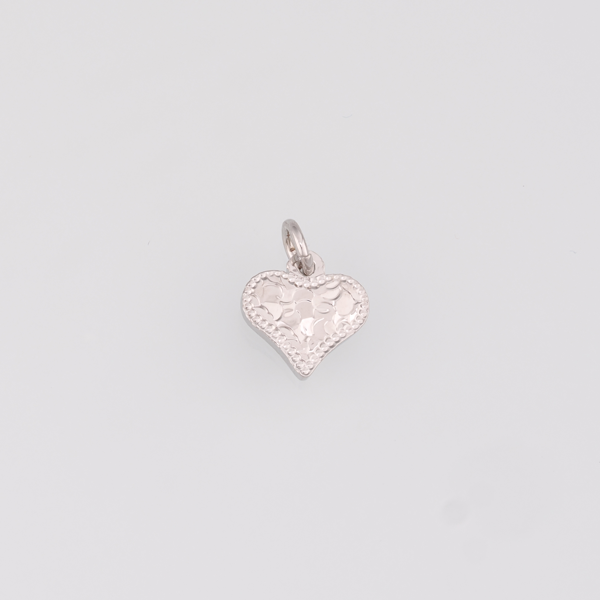 18K Gold Filled Heart Pendant,Dainty Heart Charm Earrings Necklace for DIY Jewelry Making Supply