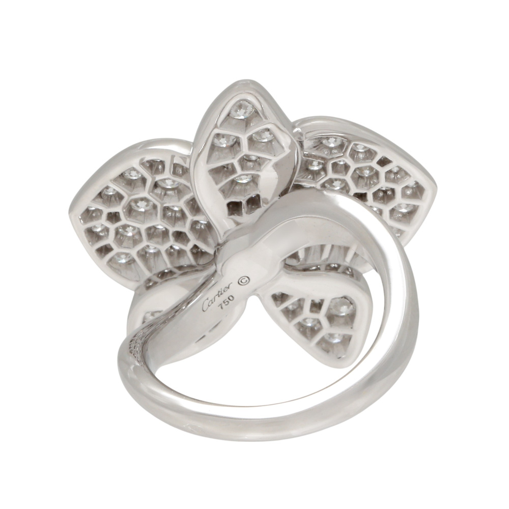 Cartier Karesudo Kideparu Ring 18K White Gold Diamond B4074400