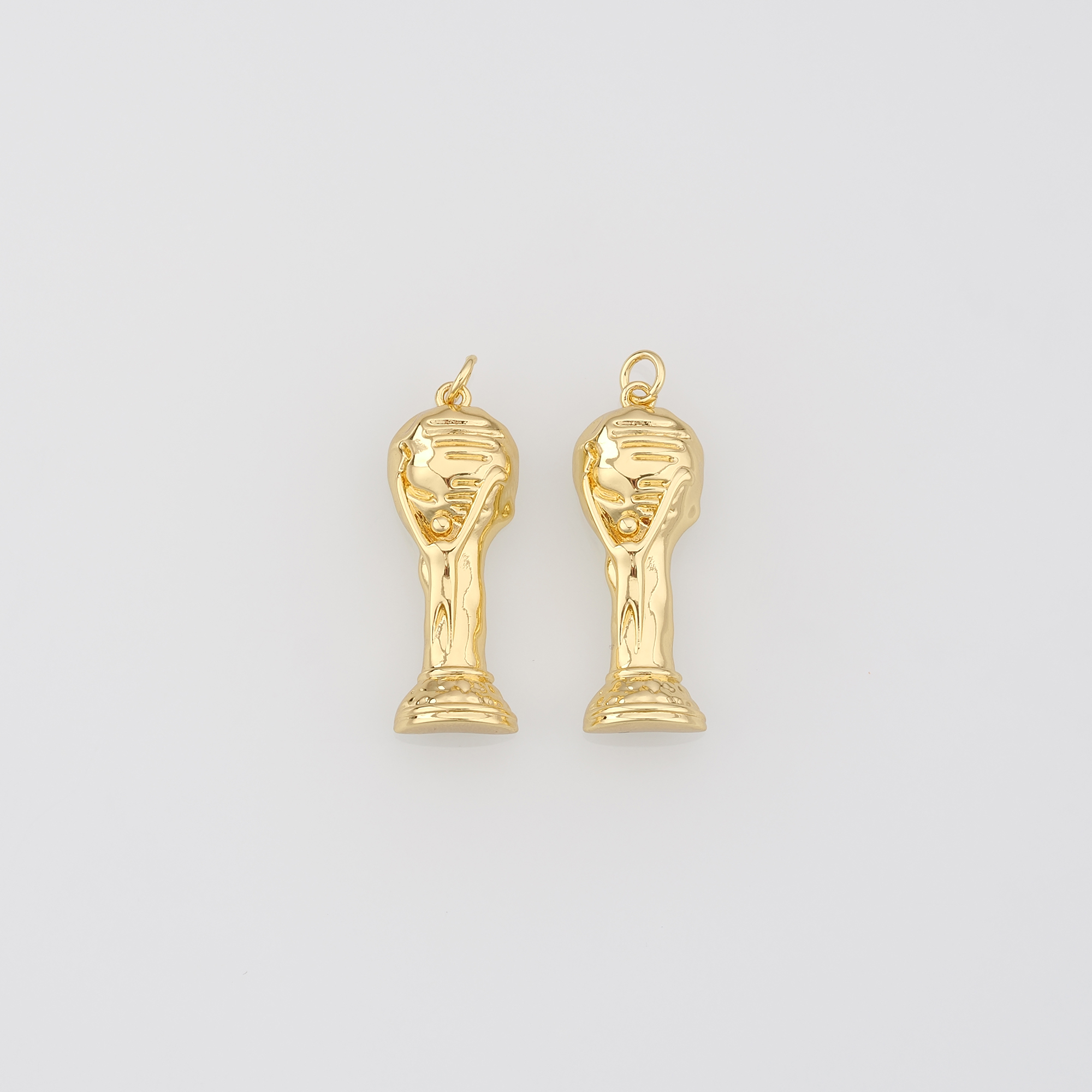 18K Gold Filled Trophy Pendant Charm,Champion Cup Charm,Victory Award Charm Earrings Necklace for DIY Jewelry Making Supply
