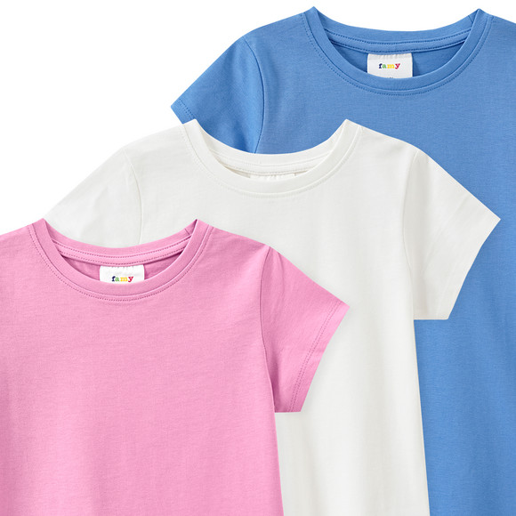 Famy 3 Mädchen T-Shirts im Basic-Look