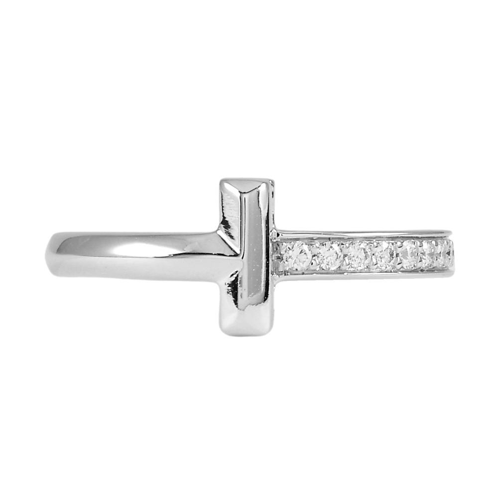 Tiffany & Co. Tiffany T One Ring 18K White Gold Diamond 67795555