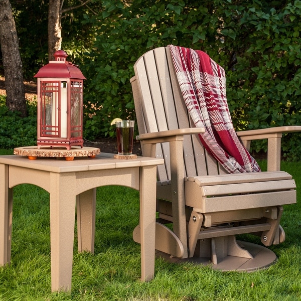 Poly Lumber Adirondack Swivel Glider Chair