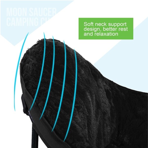 Plush Moon Saucer Chair with Carry Bag