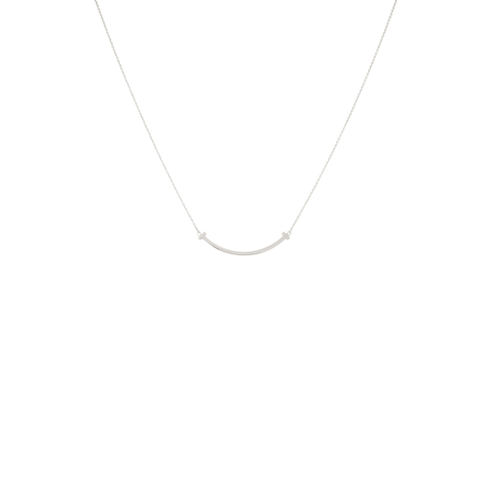 Tiffany & Co. Tiffany T Smile Necklace 18K White Gold 60011677