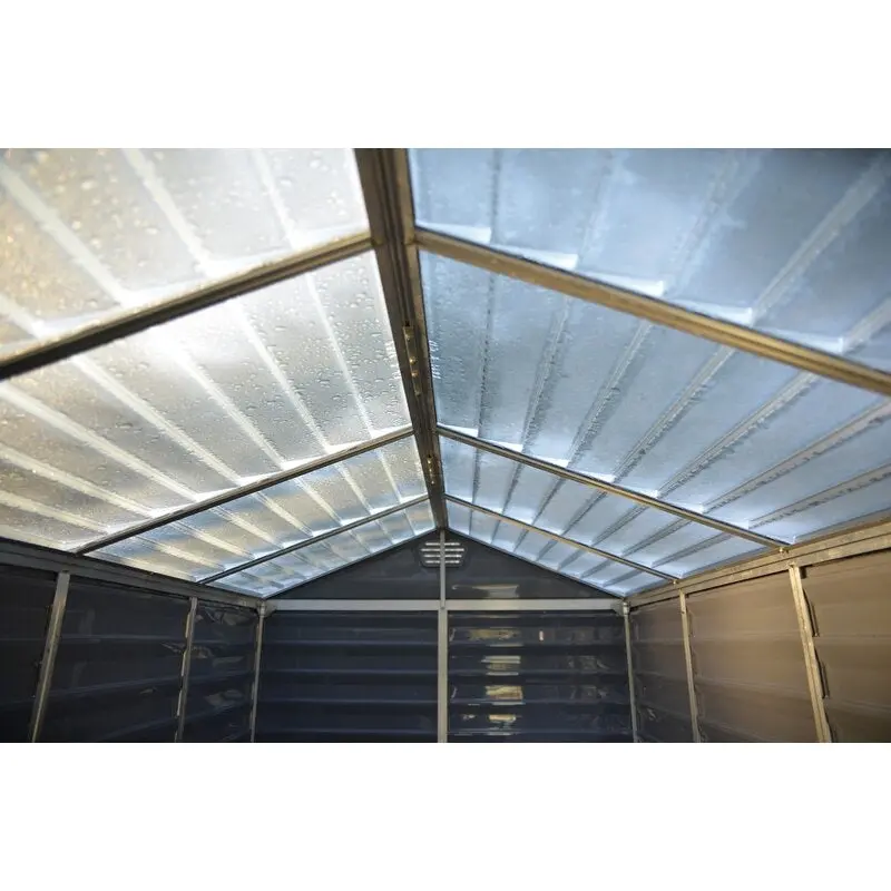 SkyLight 6′ x 7.5′ Polycarbonate Storage Shed – UV-Protected & Light-Diffusing