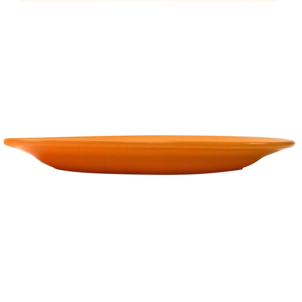 International Tableware CA-14-O Cancun 12 1/2x22 x 9x22 Orange Stoneware Wide Rim Platter - 12/Case