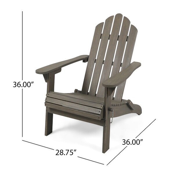 Hollywood Foldable Acacia Adirondack Chair by Christopher Knight Home