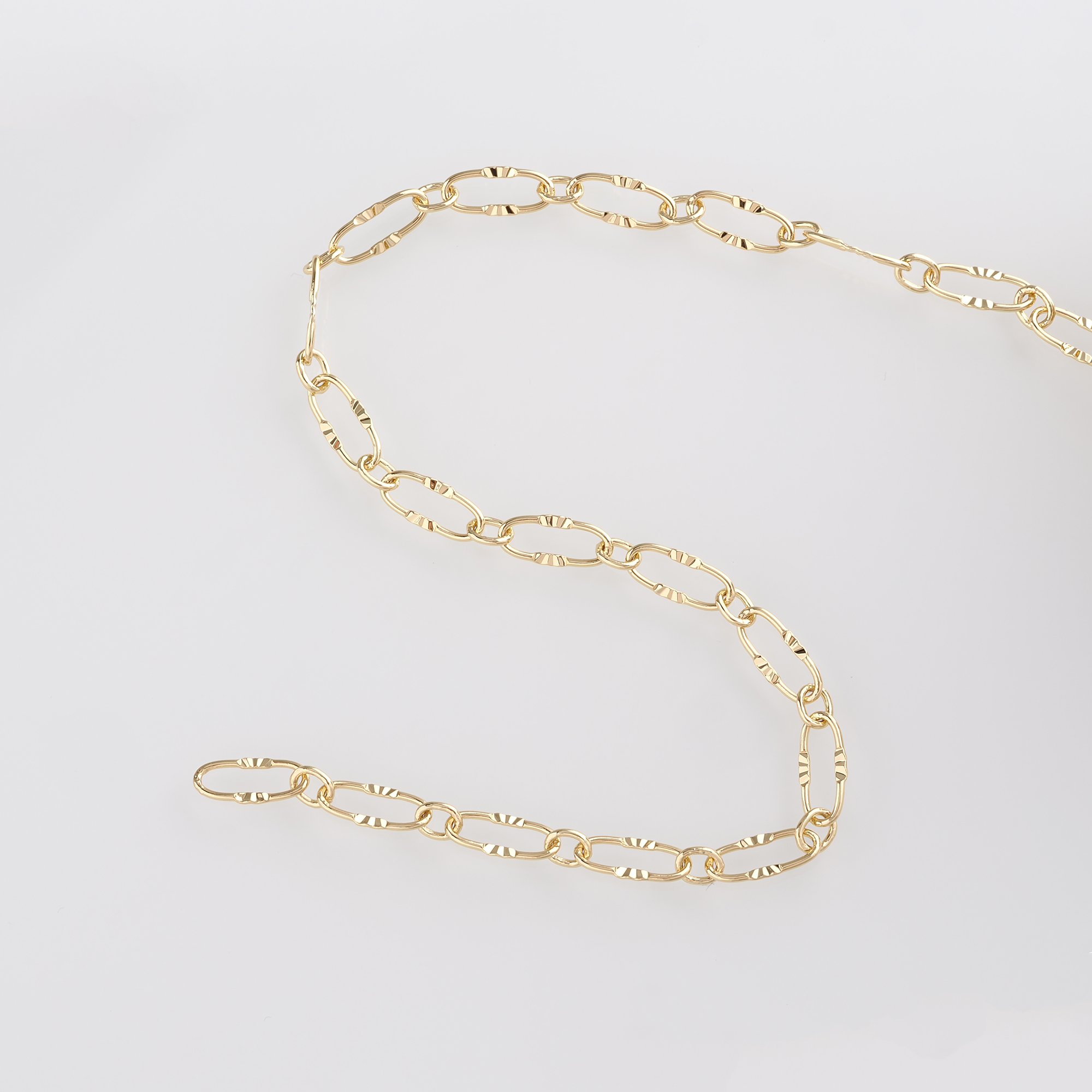 18K Gold Filled Cable Chain Necklace,Dainty Thin Link Chain,Gold Chain Necklace for Women DIY Jewelry Making Supply