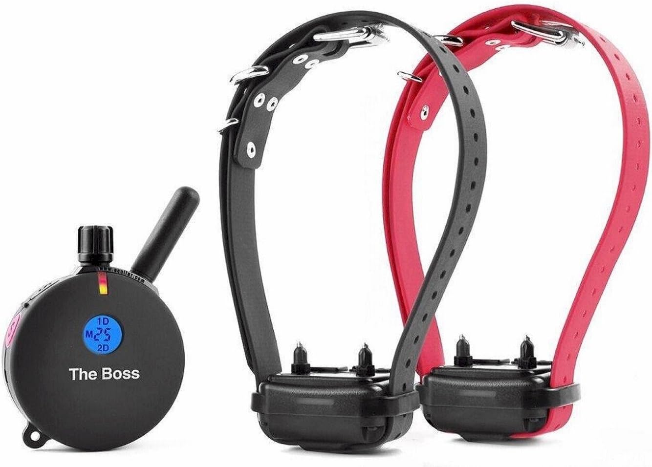 Humane Dog Training Collar with Remote, Features 100 Levels of Safe Stimulation, Tapping Sensation, Night Light, Waterproof, Rechargeable, 1 Mile 1 Dog, Black
