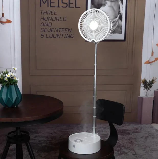 Foldable mini shaking head fan humidifier
