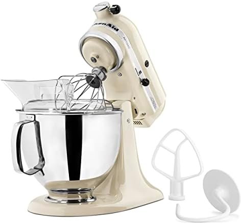 5 Quart Tilt Head Stand Mixer with Pouring Shield, Almond Cream