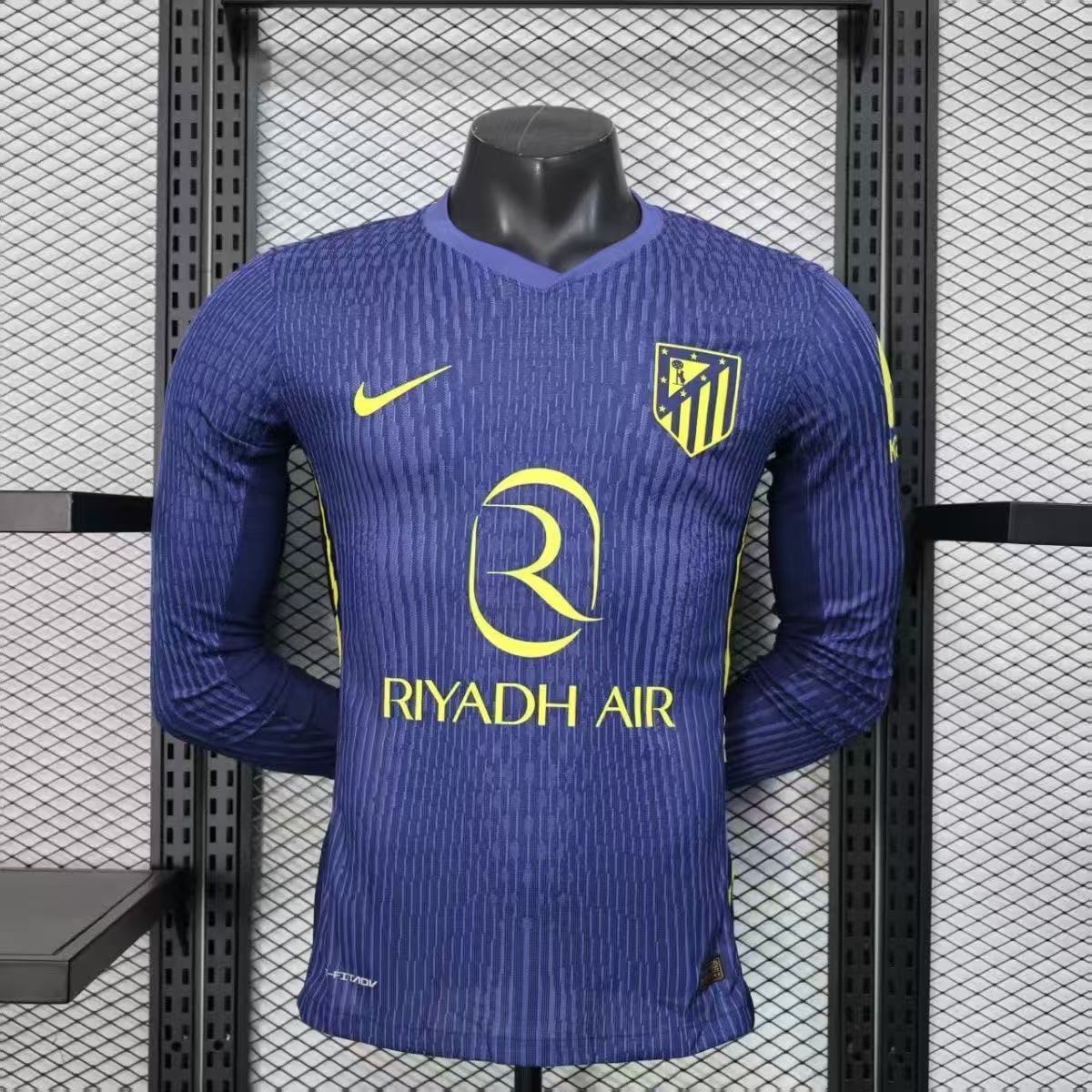 Atletico Madrid Away Player Long Sleeve Man Jersey 25/26