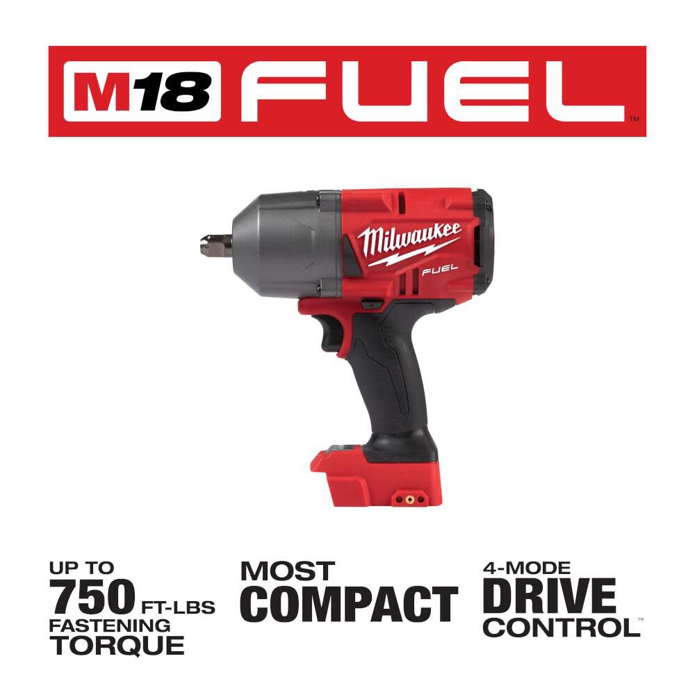 Milwaukee M18 FUEL 1/2 in. High Torque Impact Wrench with Pin Detent 2766-20