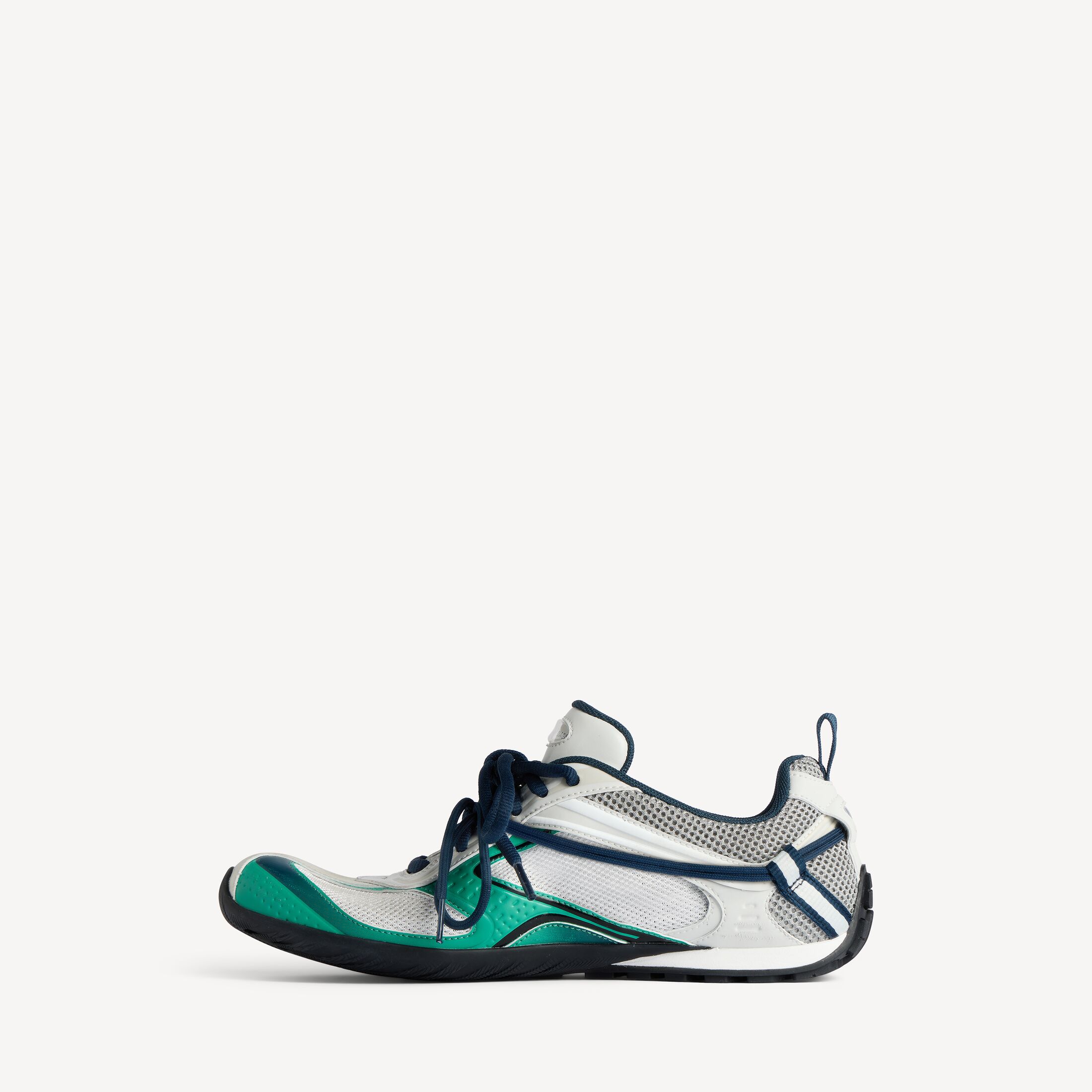 MEN'S RADAR GRADIENT LINES SNEAKER IN GREEN Radar Gradient Lines Sneaker in light grey, green and black polyurethane and recycled polyester