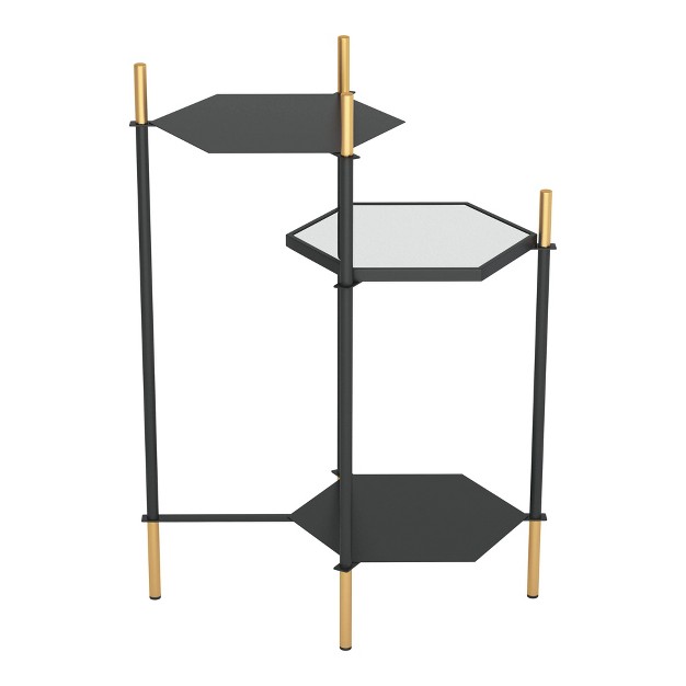 Whitfield Side Table Gold black Zm Home