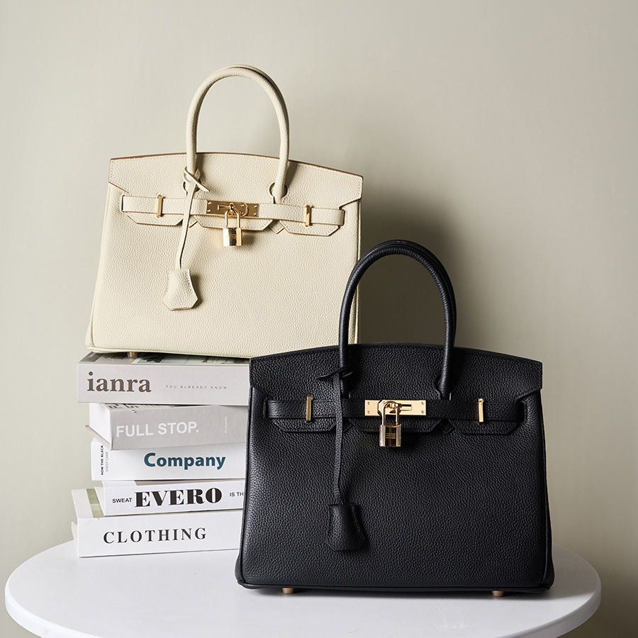 Hermes Leather Lichee Pattern handbag - cnluxepick