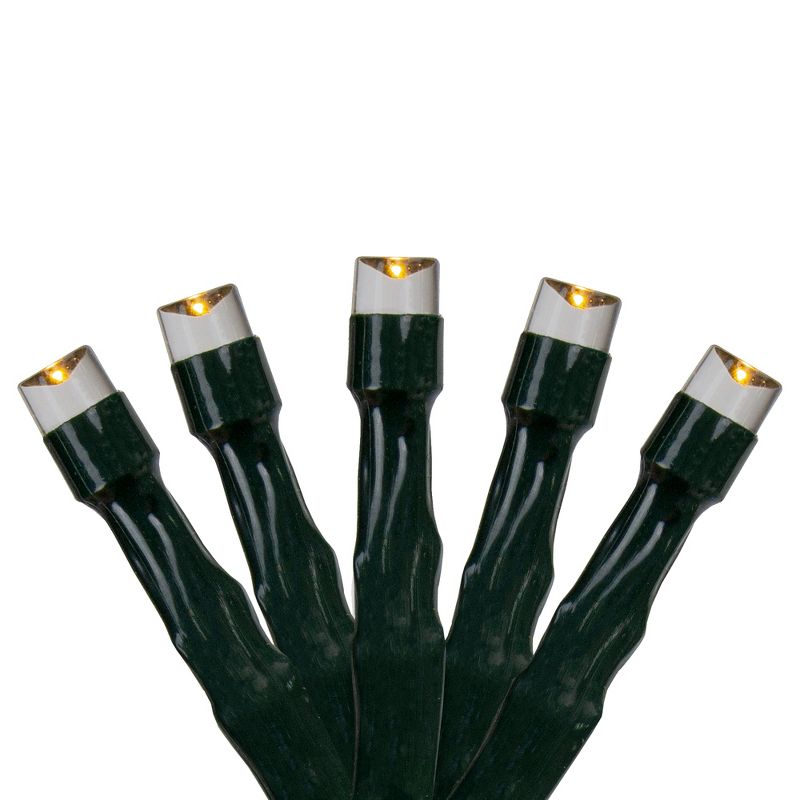 Northlight LED Micro Wide Angle Christmas Lights - Warm White - 32' Green Wire - 50ct