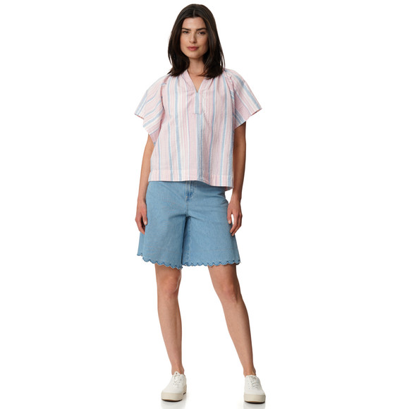 Gina Collection Damen Bluse mit Flügelärmeln