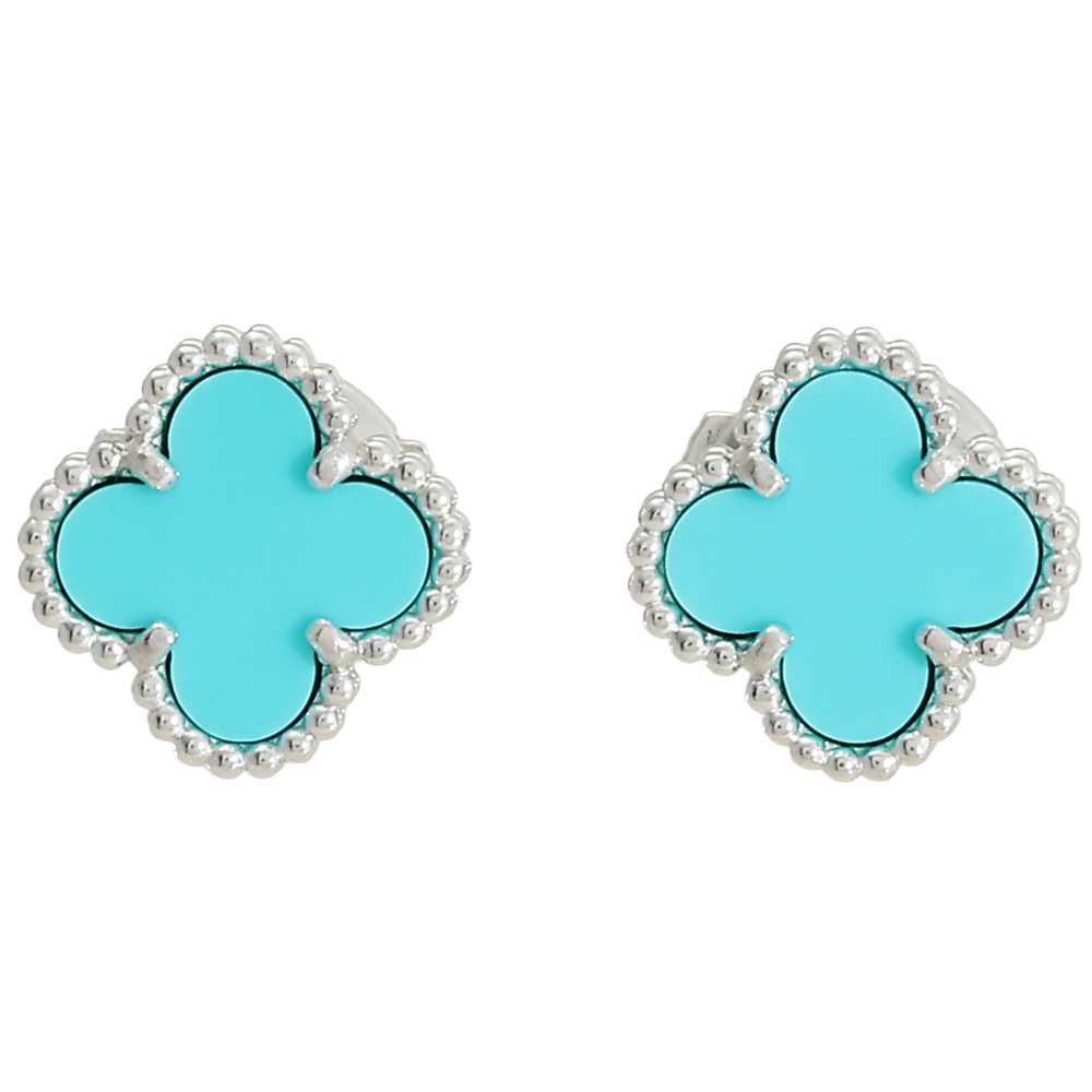 Van Cleef & Arpels Sweet Alhambra Earrings 18K White Gold VCARA44500