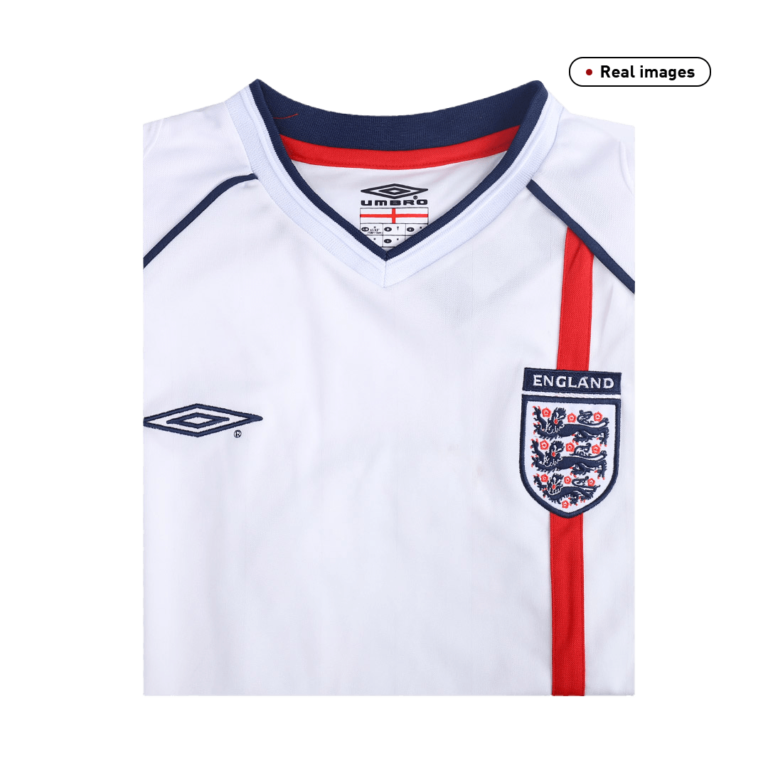 Retro Soccer Jersey BECKHAM #7 England Home 2002