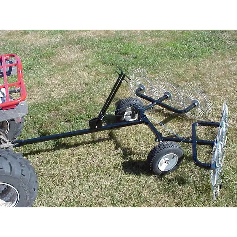 Strongway Acreage Rake – 60in.W, 6 Tine Reels
