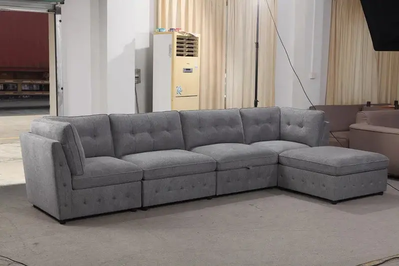 Versatile 6-Piece Upholstered Sectional Seating System