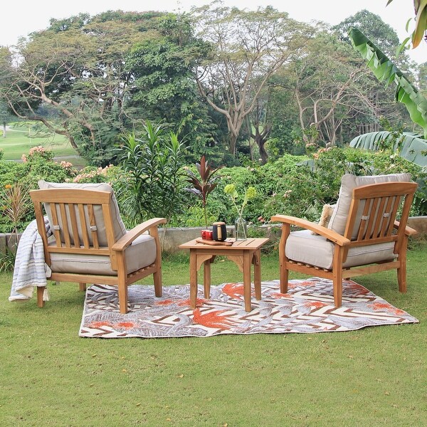 Cambridge Casual Leon 3piece Patio Chat Set with Cushions