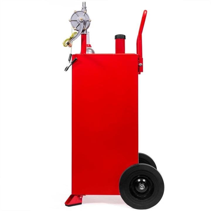 pro-30 Gallon Gas Fuel Diesel Transfer Tank Container w/ Rotary Pump Auto