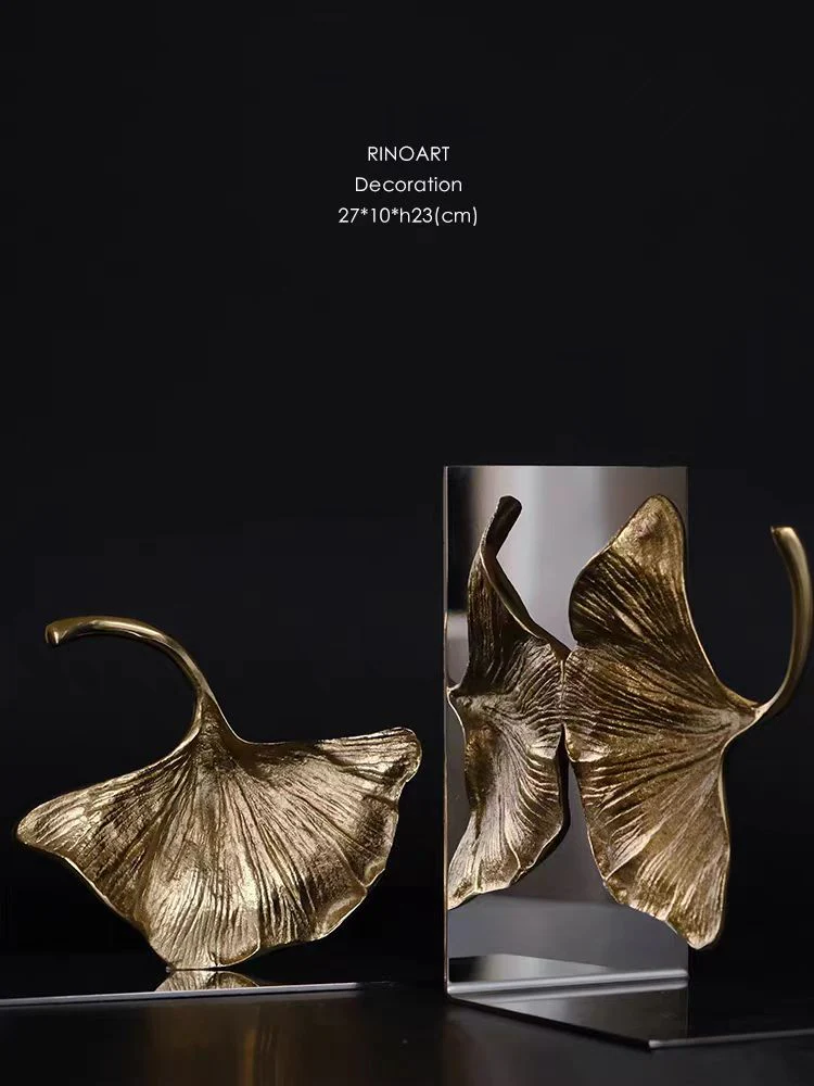 DC113 - Gold ginkgo leaf handmade 