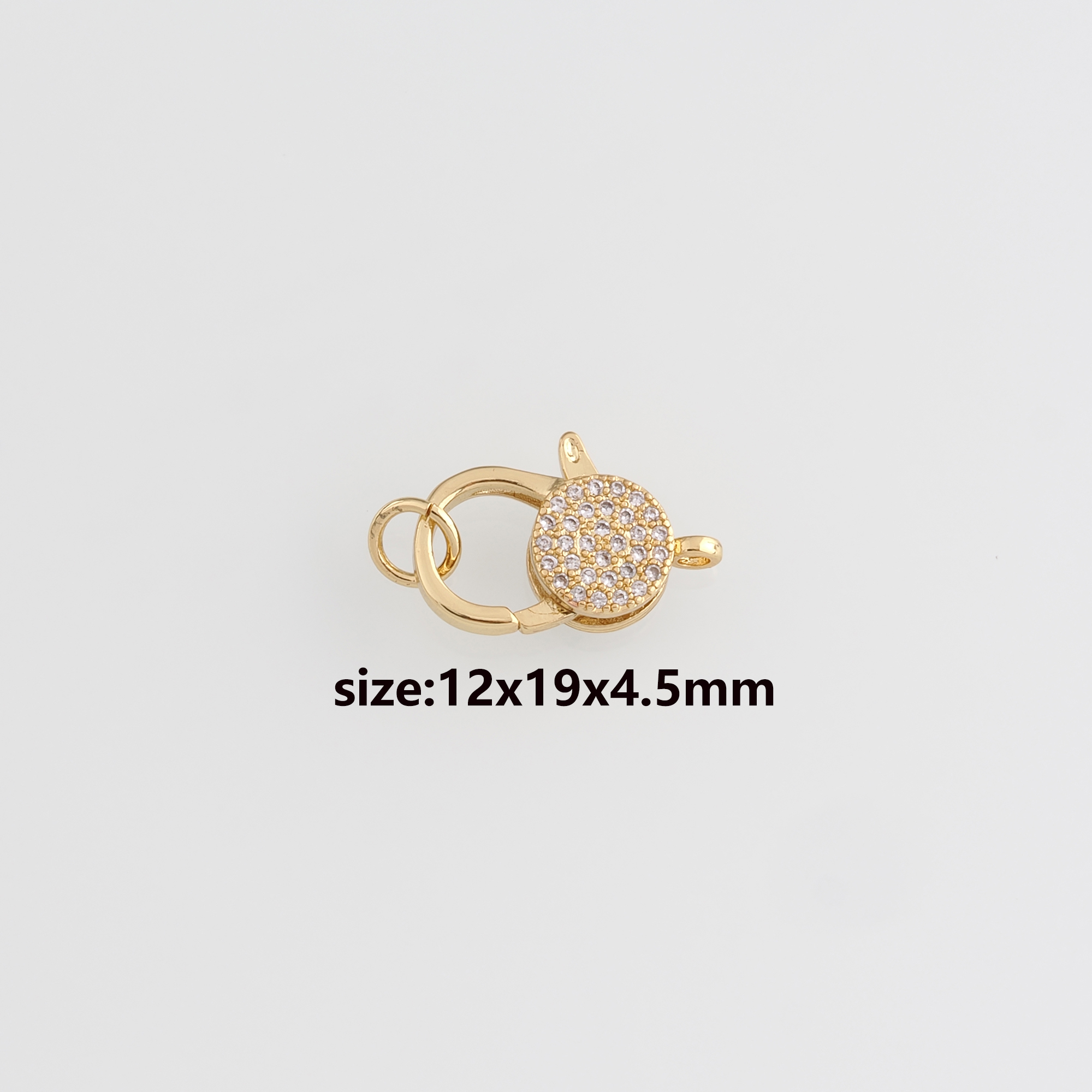 18K Gold Filled Lobster Claw Clasp,Lobster Clasp Lock,Spring Buckle for DIY Jewelry Necklace Bracelet