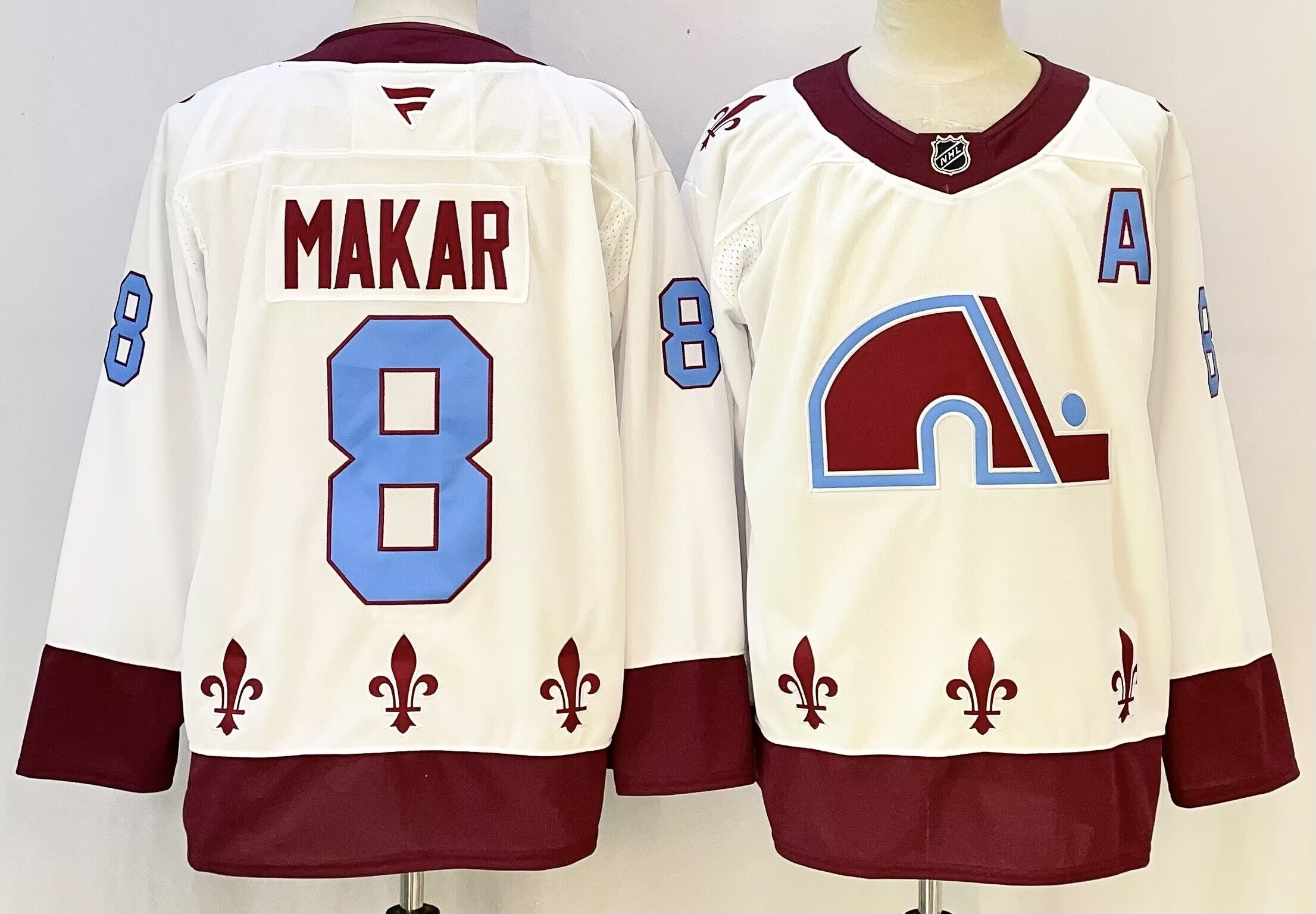 Men's Colorado Avalanche Cale Makar #8 Fanatics White Premium Player Jersey