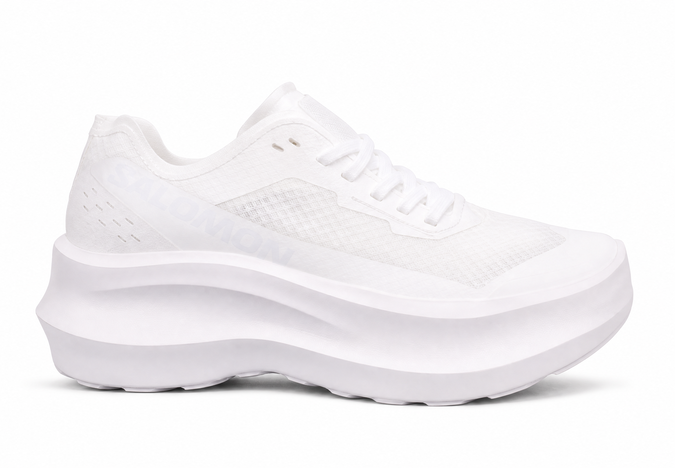 Comme des Garcons x Salomon Pulsar Platform Triple White L47671800