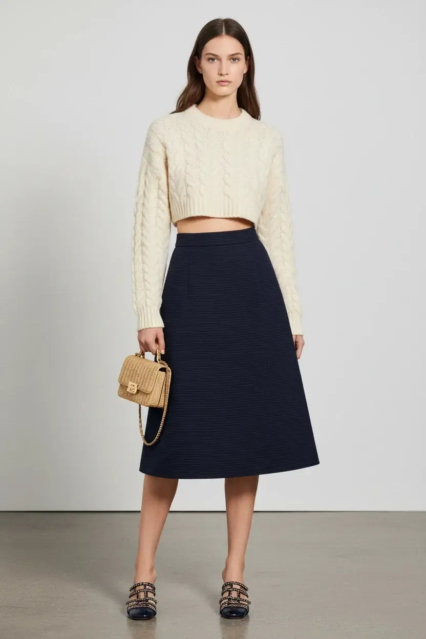 Chanel Mini Flap Bag with Top Handle Beige Braided Rattan Gold-Tone Hardware