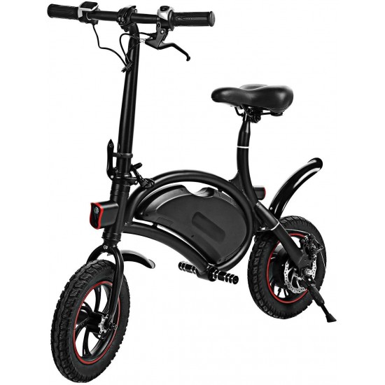Folding Electric Bike– 350W 36V Electric Bicycle Waterproof E-Bike with 15 Mile Range, Collapsible Frame, and APP Speed Setting