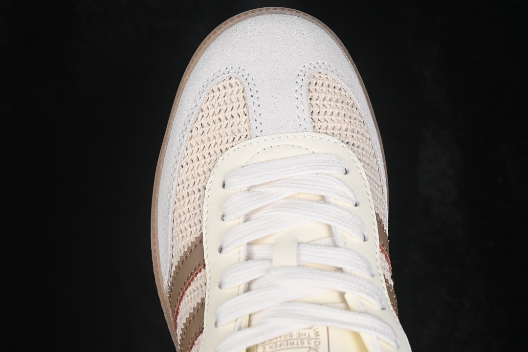 Adidas Samba Jane Mary Jane Lazy Life Shoes Brown/White HP5059