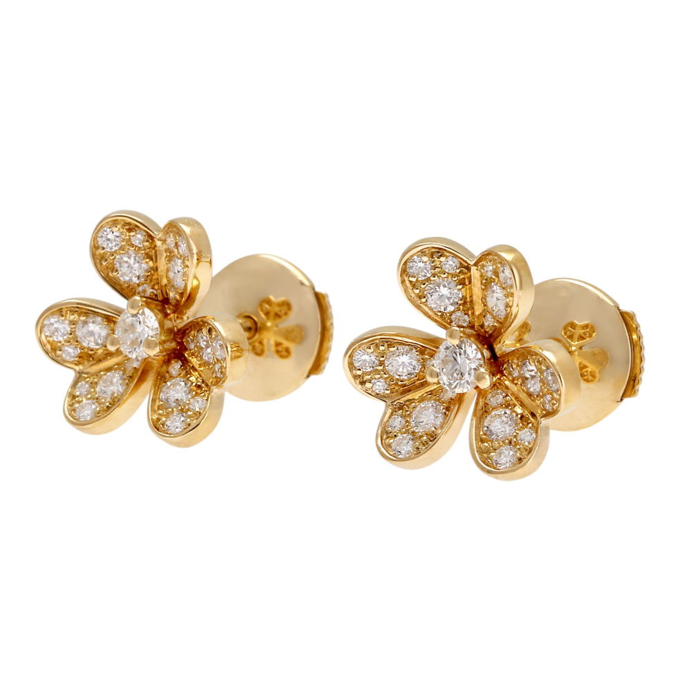Van Cleef & Arpels Frivole Earrings 18K Yellow Gold VCARP24200
