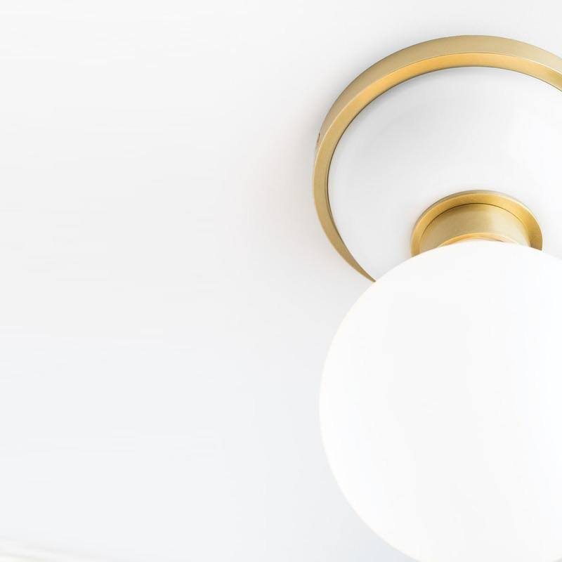Mitzi H383501-AGB/DG Nina 1 Light Flush Mount