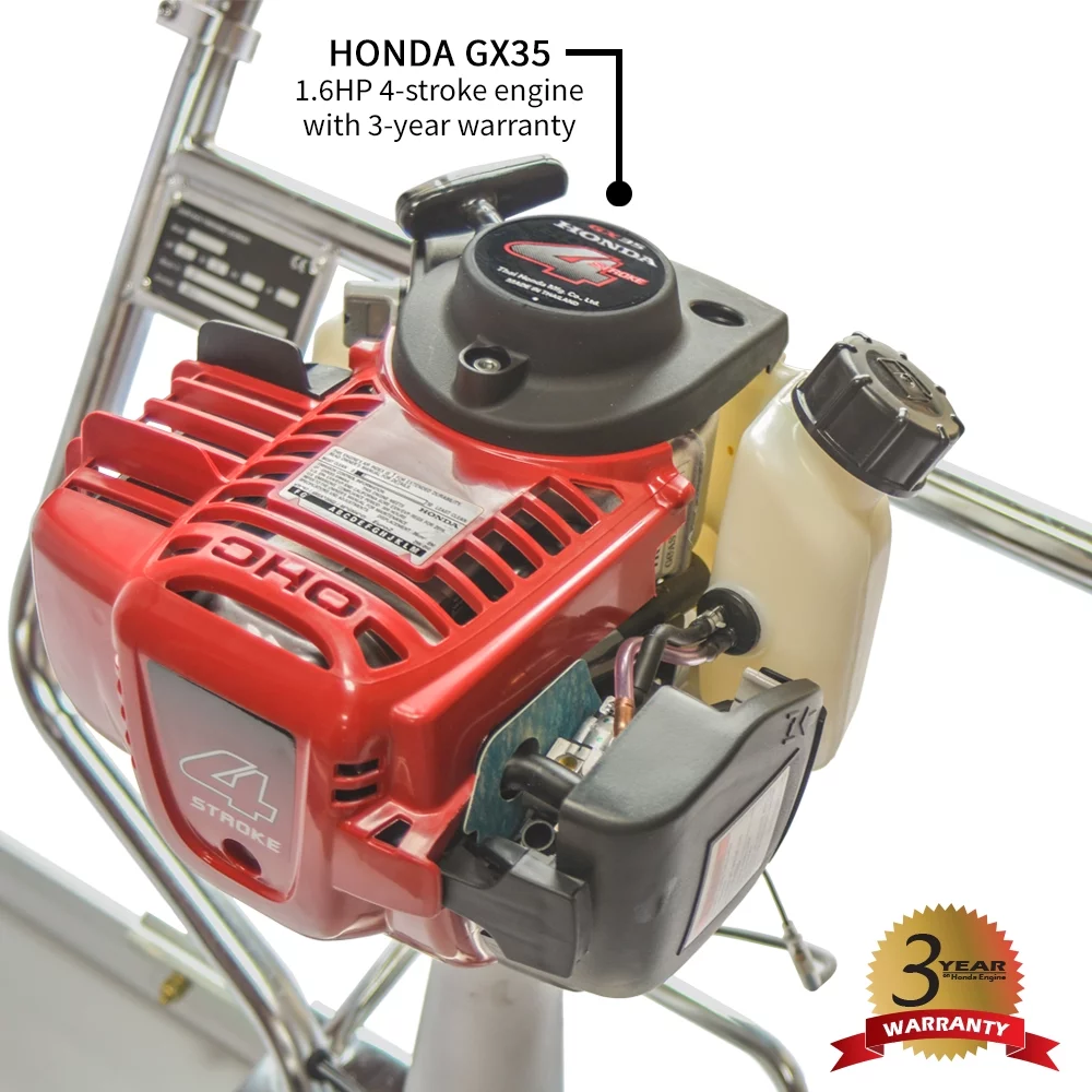 TOMAHAWK 1.8 HP Honda Gas Vibrating Concrete Power Screed Motor with GX35 Honda Engine